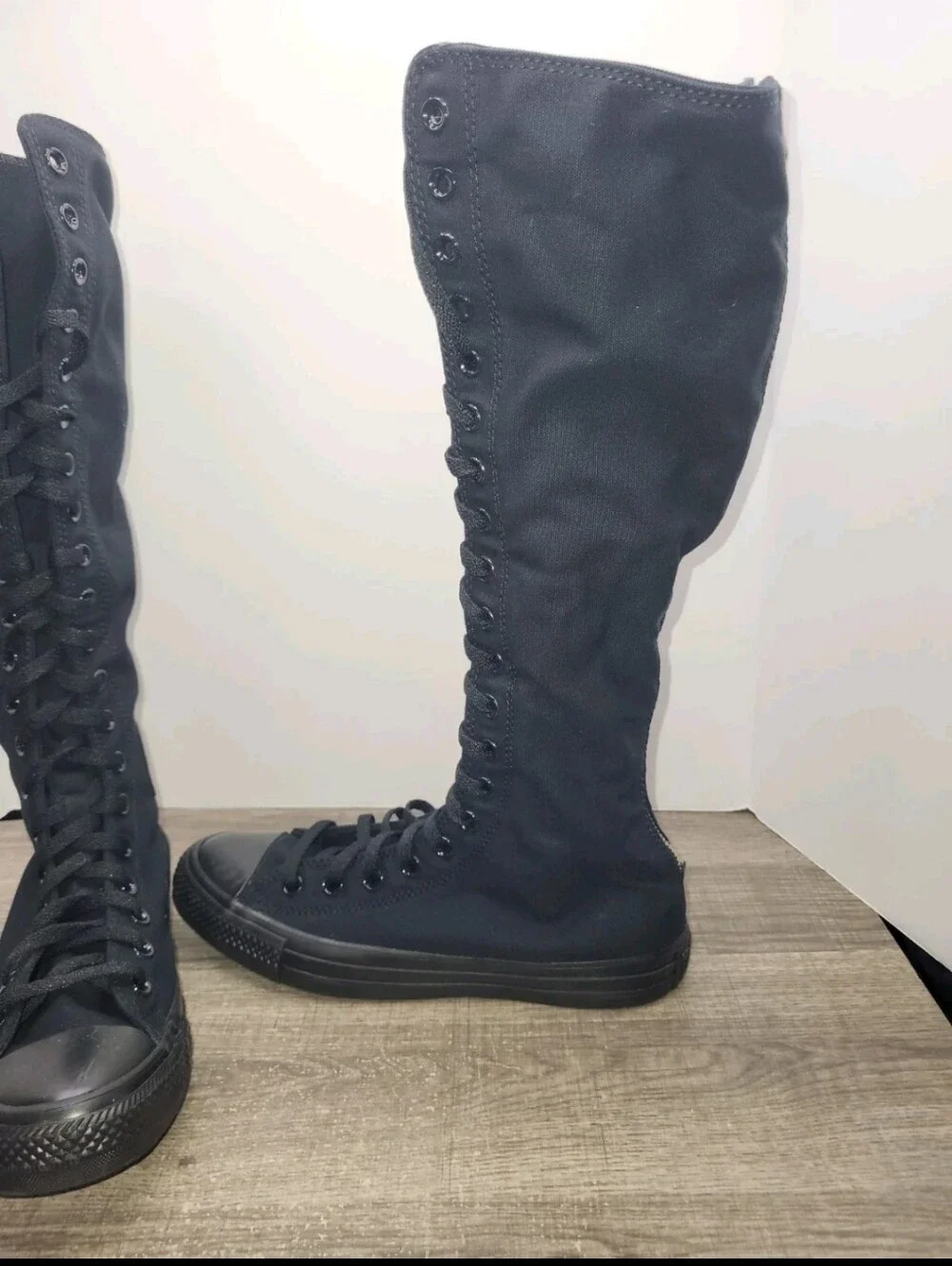 Converse Boots Chuck Taylor Knee High Zip All-Star A12325C Women's Size 9.5 New - Picture 2 of 8